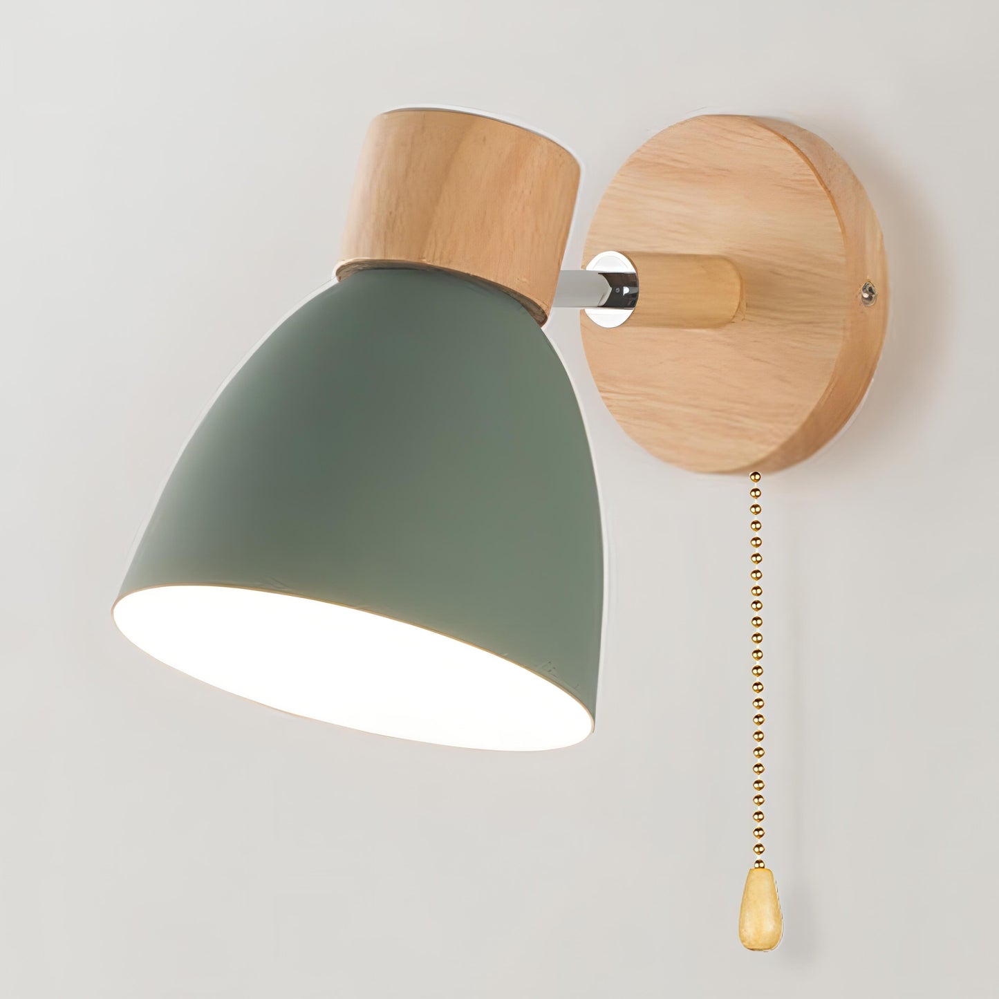 Moderná nástenná lampa – minimalistický štýl a prírodný dotyk