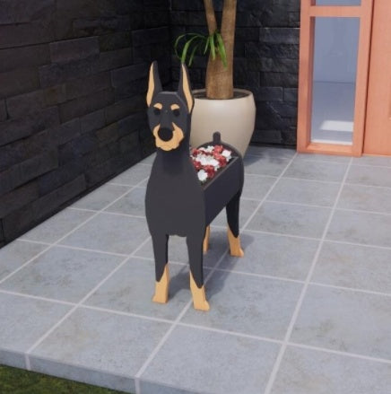 Oryginalny Doniczka na Kwiaty — Kształt Psa