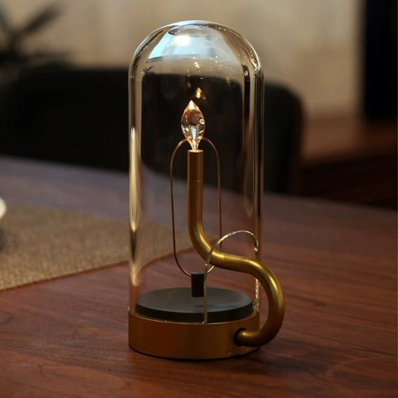 Lâmpada de Mesa — Iluminação Aconchegante Efeito Chama