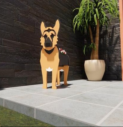 Oryginalny Doniczka na Kwiaty — Kształt Psa