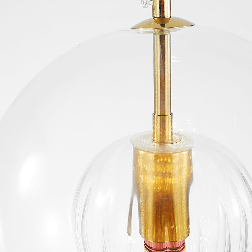 Elegant og Varme Glasspendellampe – Stil og Raffinement 