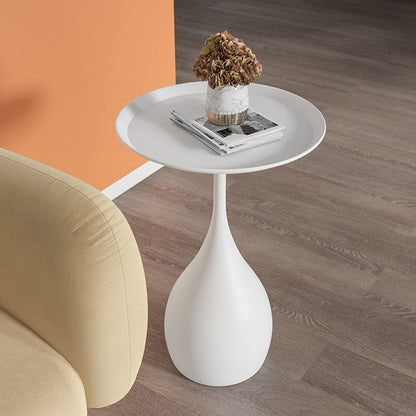 Rundt Sidebord – Metallstruktur og Stabil Base 