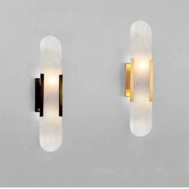 Aplique de pared LED negra y dorada – Elegancia moderna y diseño chic 