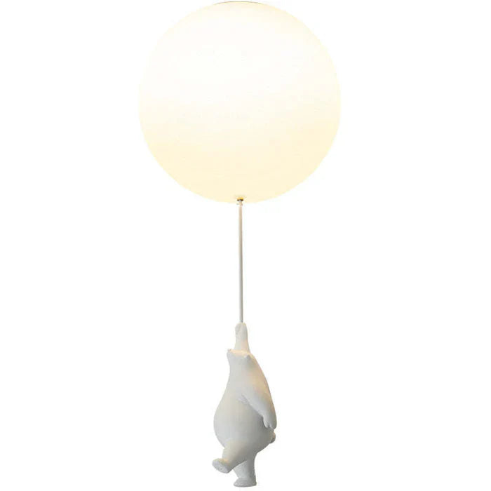 Luminária Infantil — Ursinhos Suspensos a Balões Luminosos 