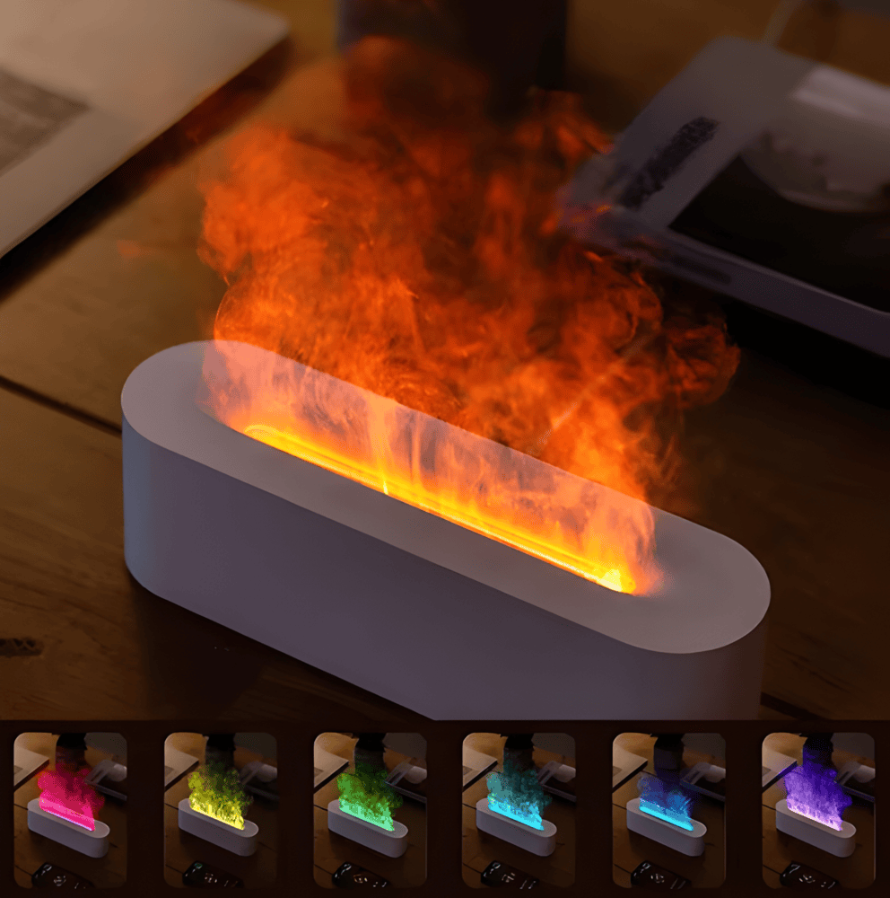 Difuzor de aromă USB cu iluminare LED multicoloră - atmosferă relaxantă și ceață ușoară