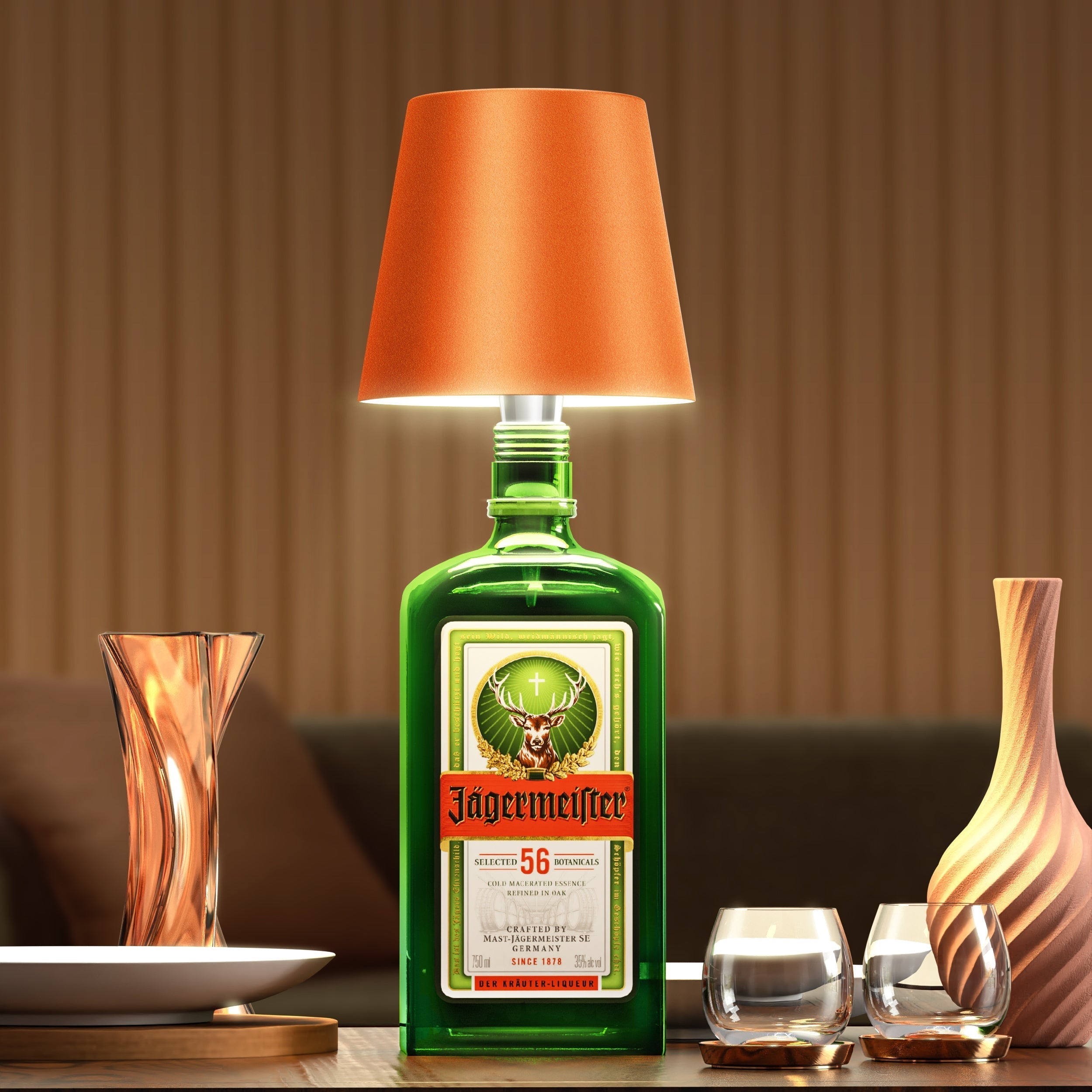 Oplaadbare LED Lamp – Transformeer Uw Flessen In Verlichting 