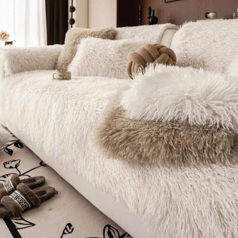 Měkký plyšový potah na pohovku - absolutní pohodlí a elegantní styl