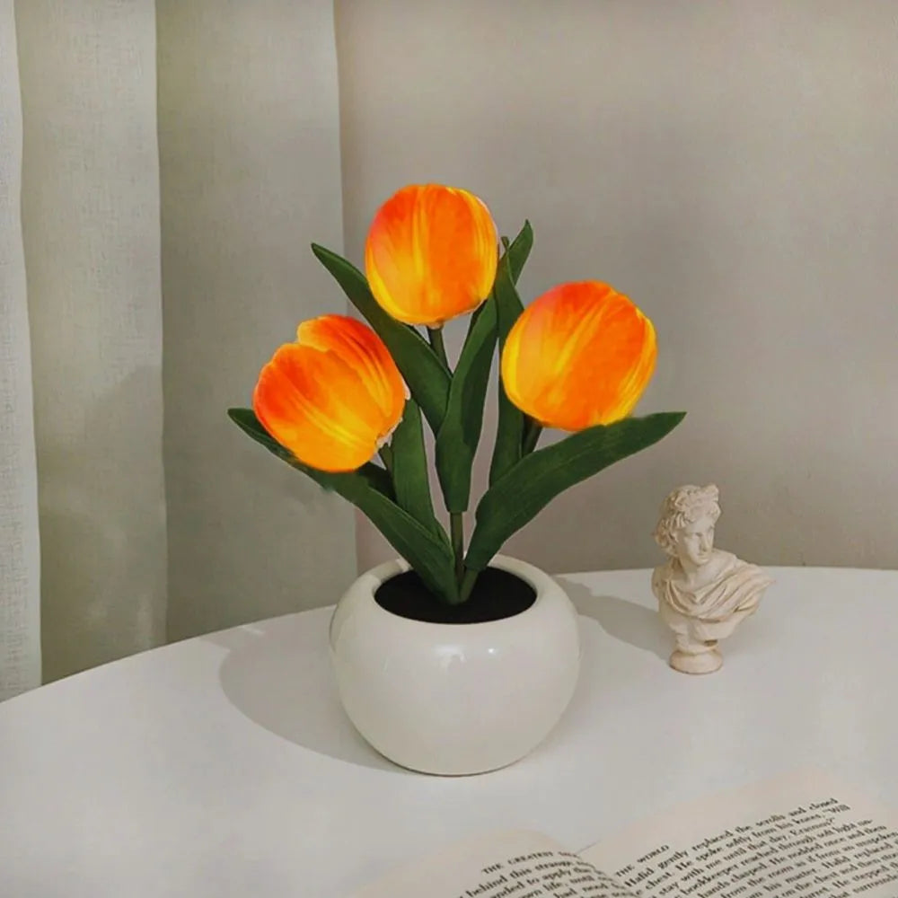 Lámpara Decorativa Tulipán – Ambiente Cálido y Refinado 