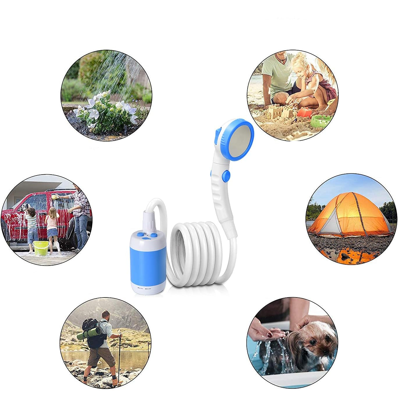 Ducha portátil de camping – Práctica y fácil de usar 