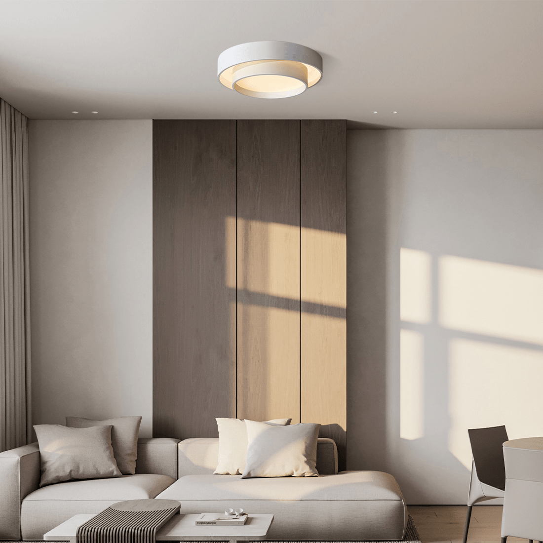 Lámpara de techo LED Disco – Luz y Confort Visual 