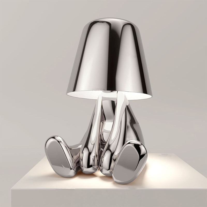 Moderne Bordlampe – Minimalistisk Elegance Og Blødt Lys 