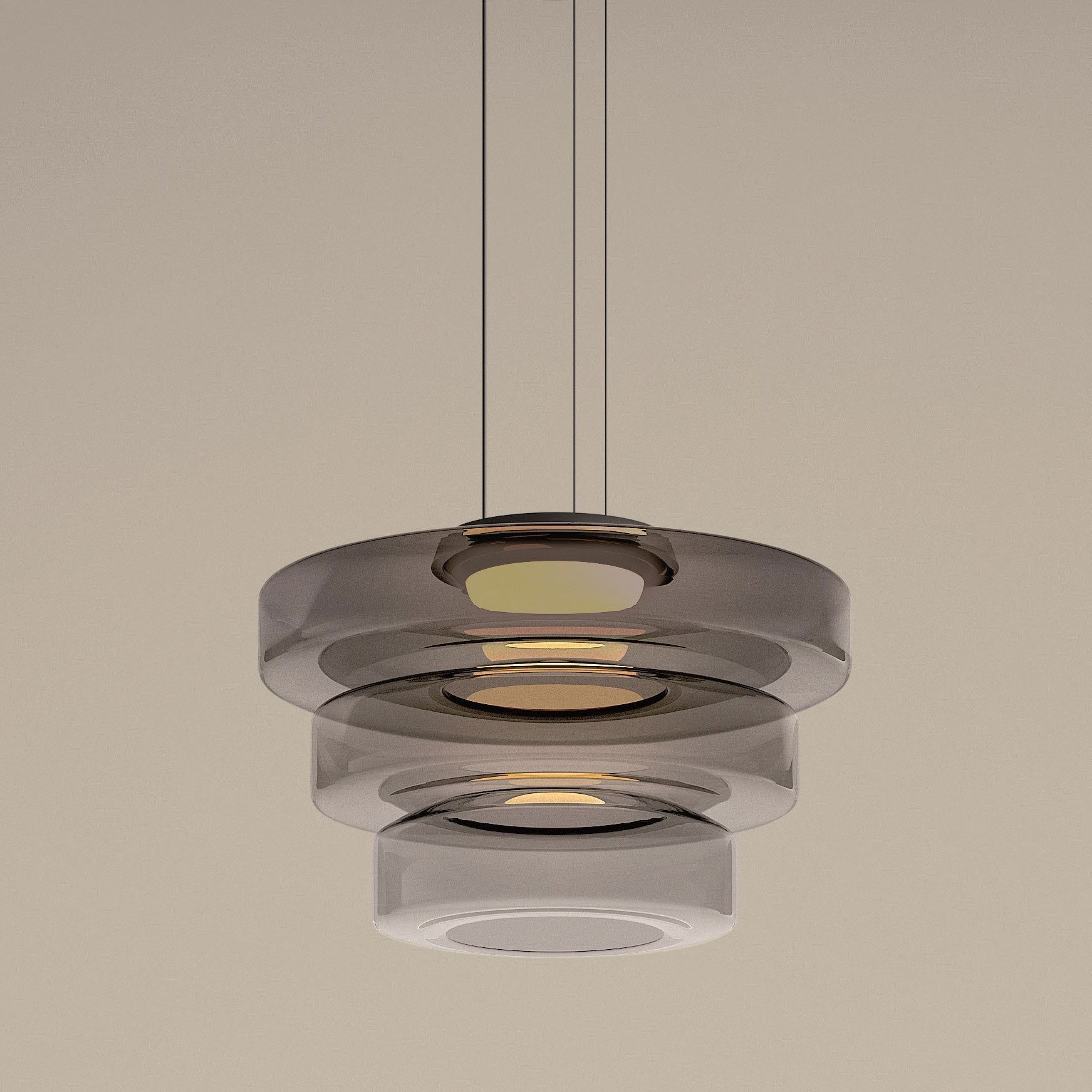 Hængelampe i glas i Bauhaus-stil - elegance og modernitet