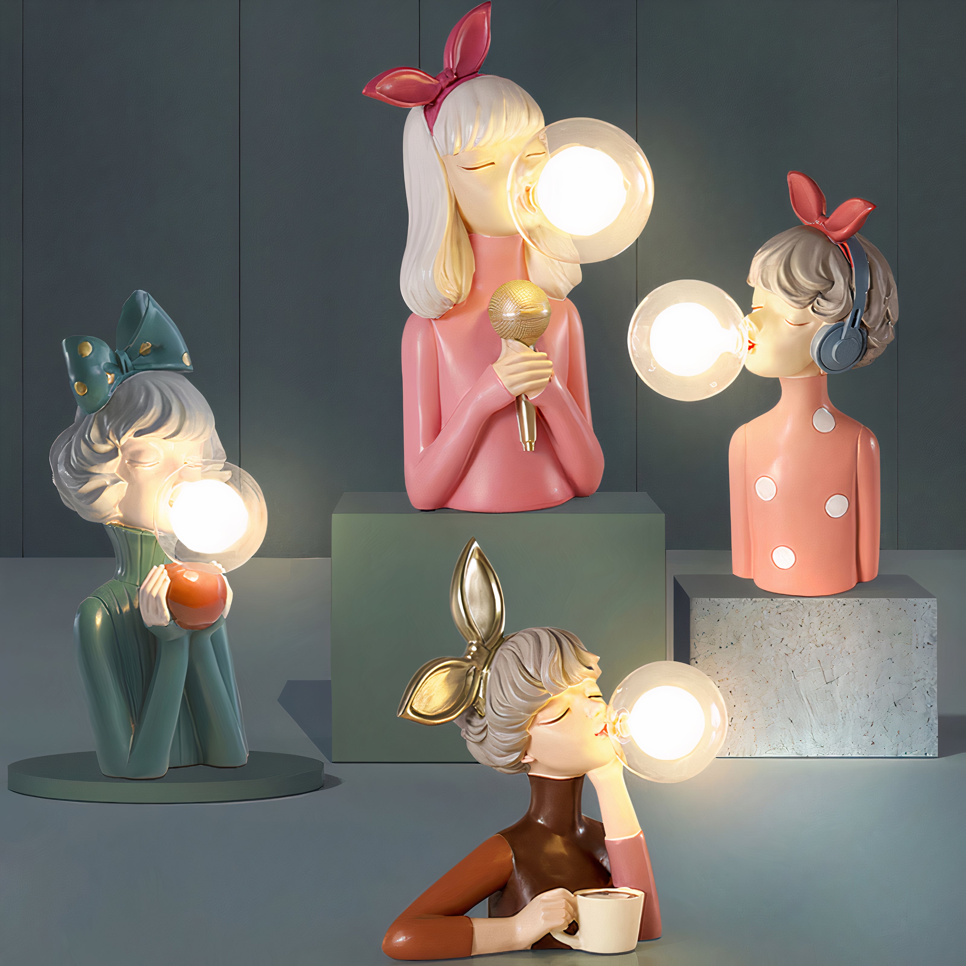 Lâmpada de Mesa Artesanal – Design Único e Acabamento Cuidadoso 