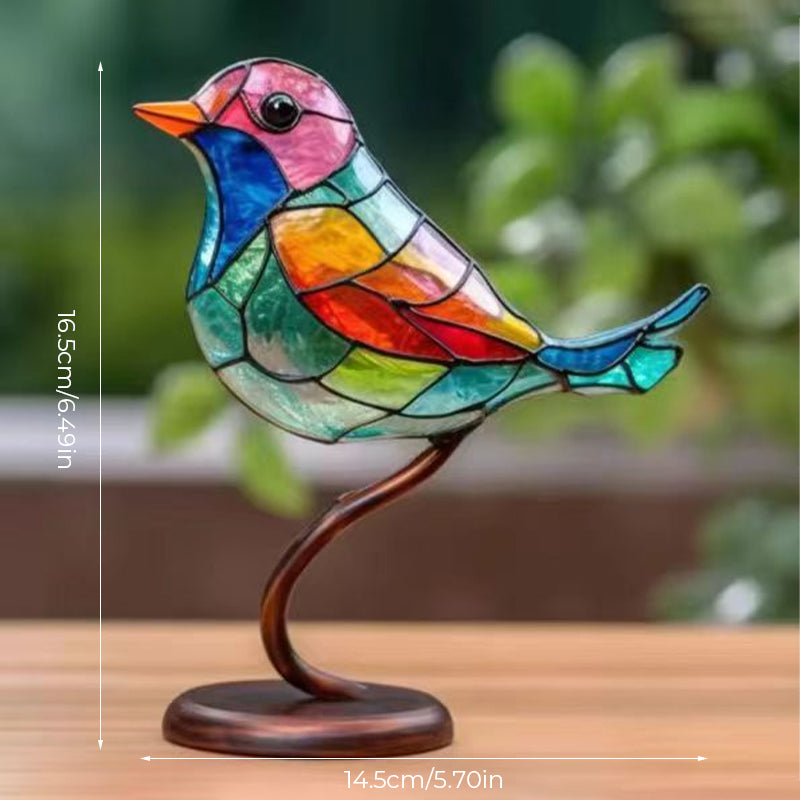 Dekorativní ornament – Ptáci sedící na větvi 