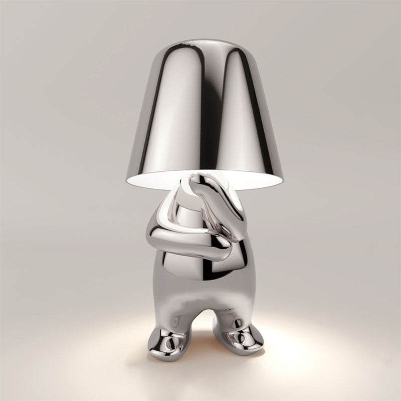 Moderne Bordlampe – Minimalistisk Elegance Og Blødt Lys 