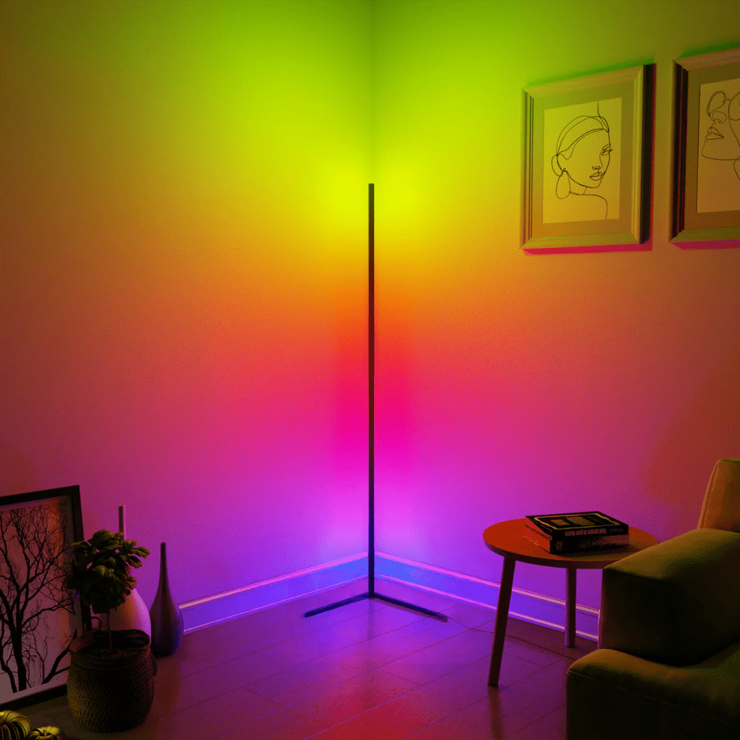 مصباح مزاج الزاوية - Éclat Multicolore & Atmosphère Moderne