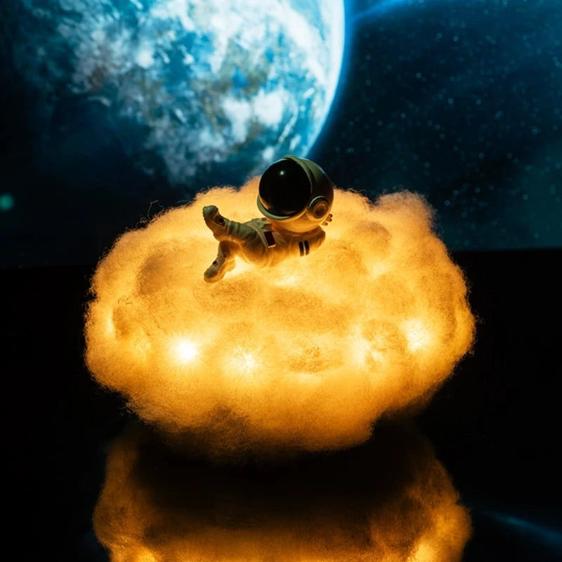 Lampada Decorativa Nuvola Astronauta – Fuga Luminescente e Magica 