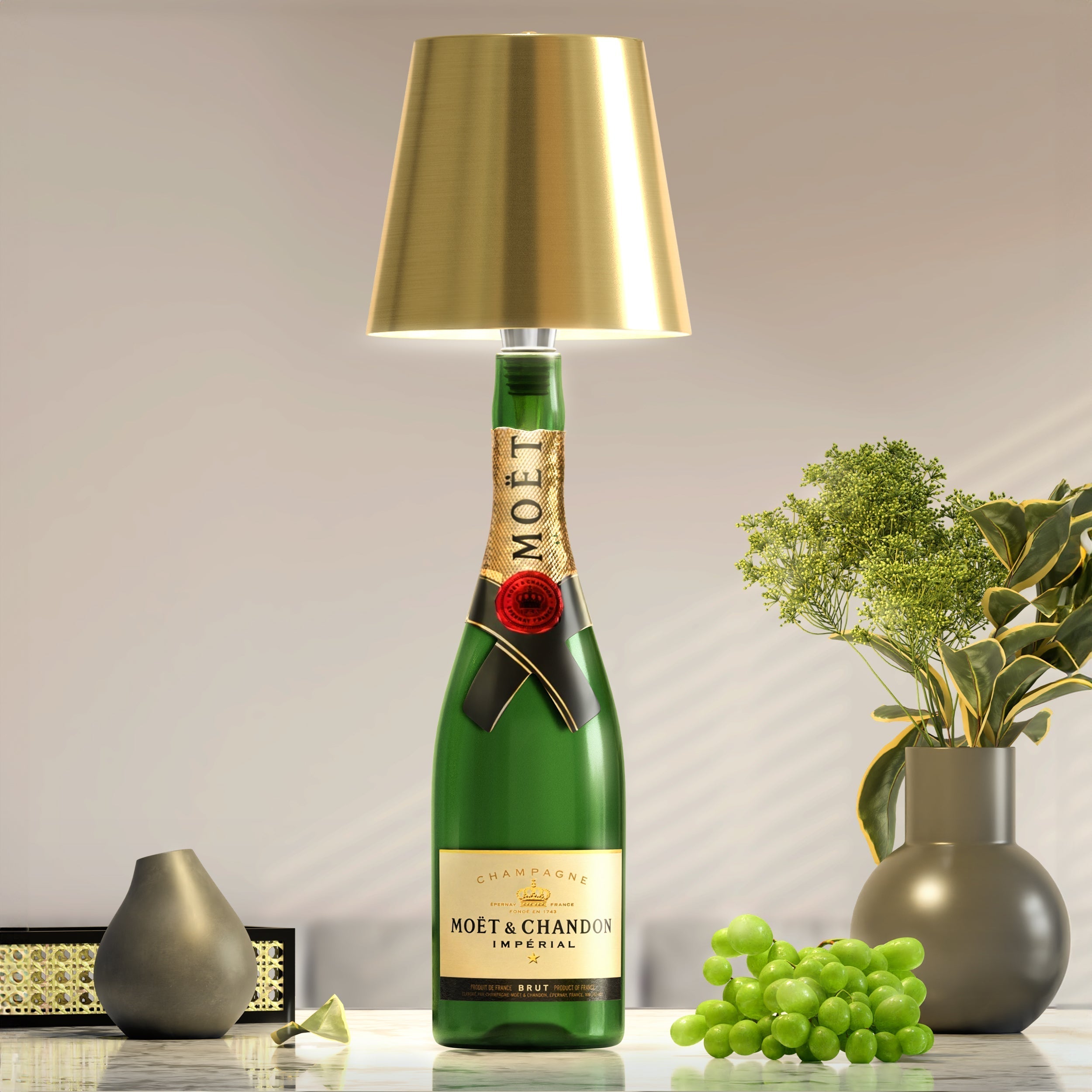 Oplaadbare LED Lamp – Transformeer Uw Flessen In Verlichting 