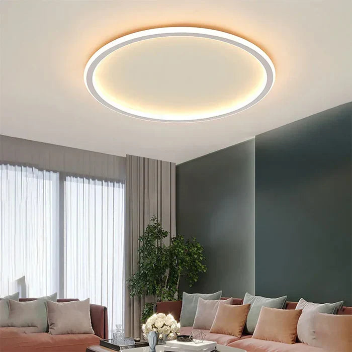 Iluminación de Techo Redonda – Ambiente Acogedor y Elegancia Escandinava 
