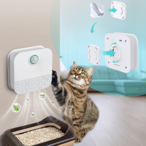 Intelligenter Lufterfrischer — Wiederaufladbar für Katzenstreu 