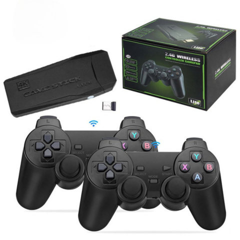 Retro Spelkonsol – 4K Upplevelse Och Dubbel Joystick 