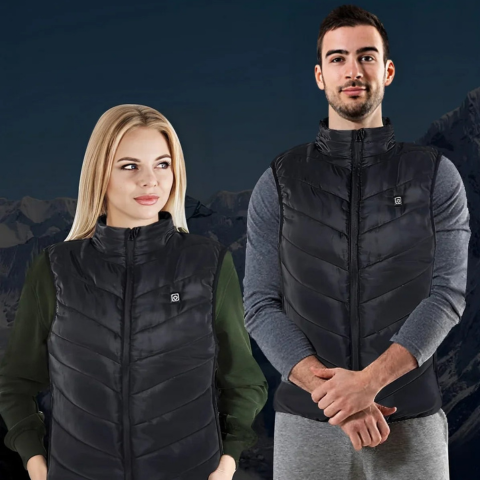 Unisex lämmittävä liivi - säädettävä lämpötila ja moderni tyyli