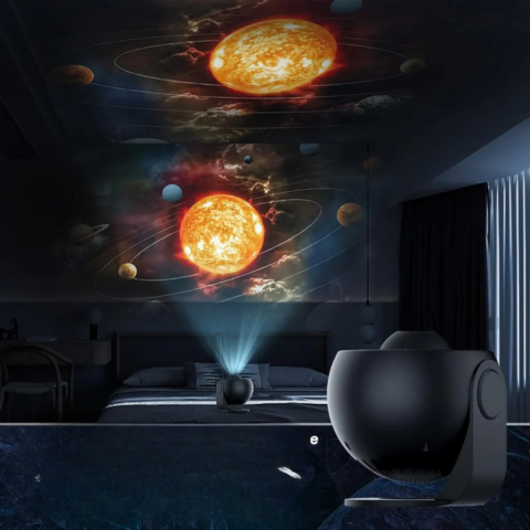 Rotationsprojektor – 360° av stjärndröm hemma 