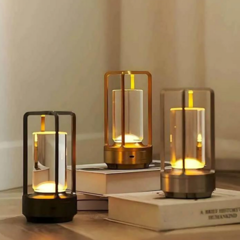 Lampă de masă reîncărcabilă – lumină difuză și stil atemporal 