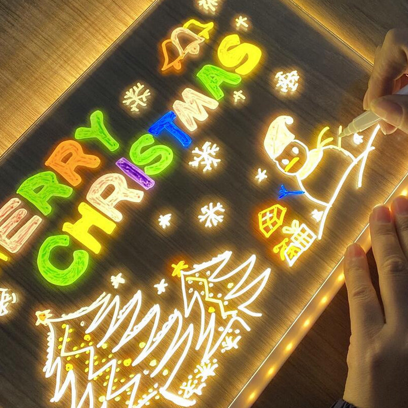 Light-Up Writable Board – Draw, Illuminate, and Start Again Infinitely 