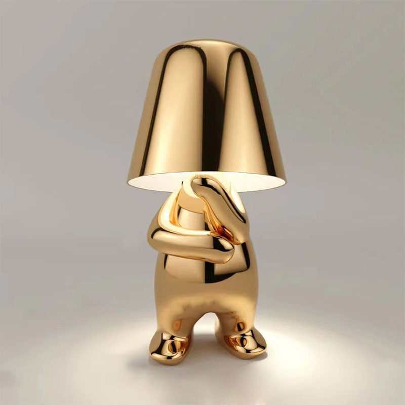 Moderne Bordlampe – Minimalistisk Elegance Og Blødt Lys 