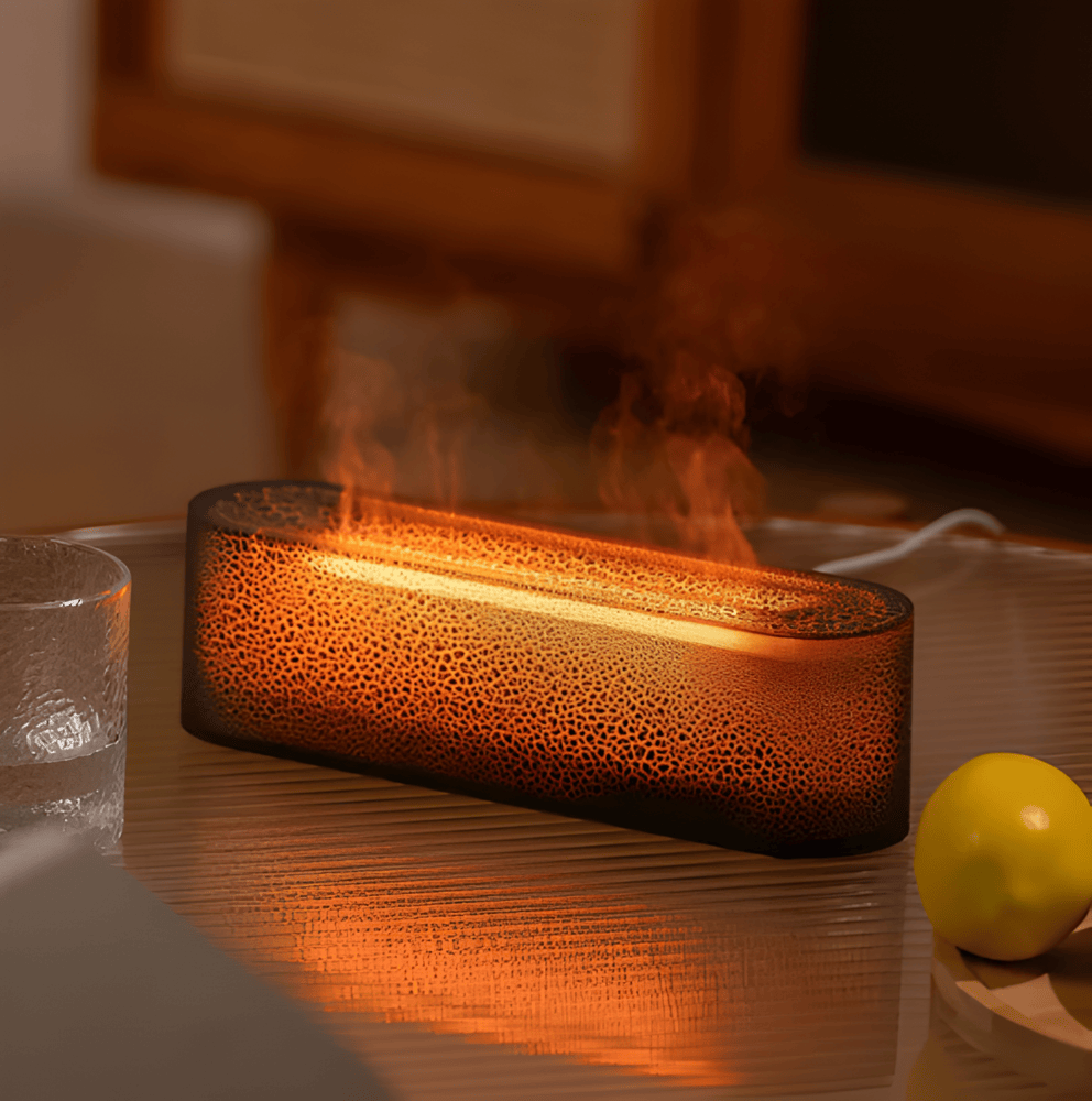 Difuzor de aromă USB cu iluminare LED multicoloră - atmosferă relaxantă și ceață ușoară
