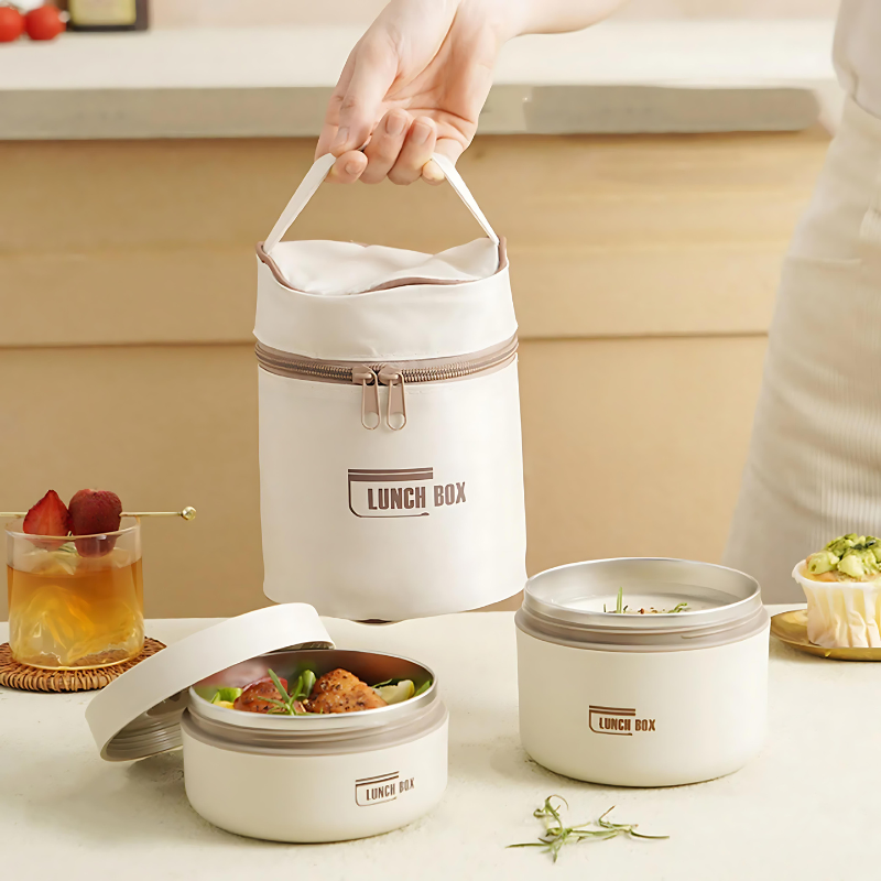 Contenitore per pasti in acciaio inox – Impilabile, ermetico e pratico nella vita quotidiana 