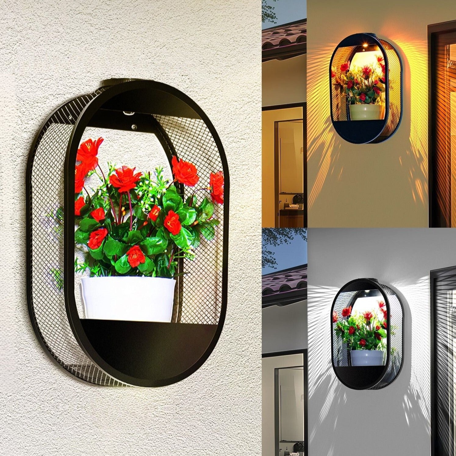Aplique de Pared Exterior Solar – Iluminación Automática y Económica 