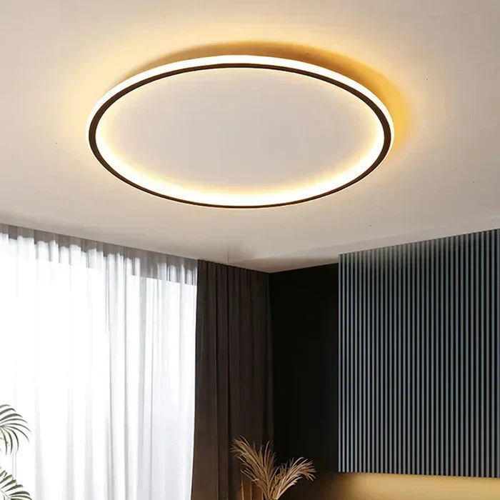 Iluminación de Techo Redonda – Ambiente Acogedor y Elegancia Escandinava 