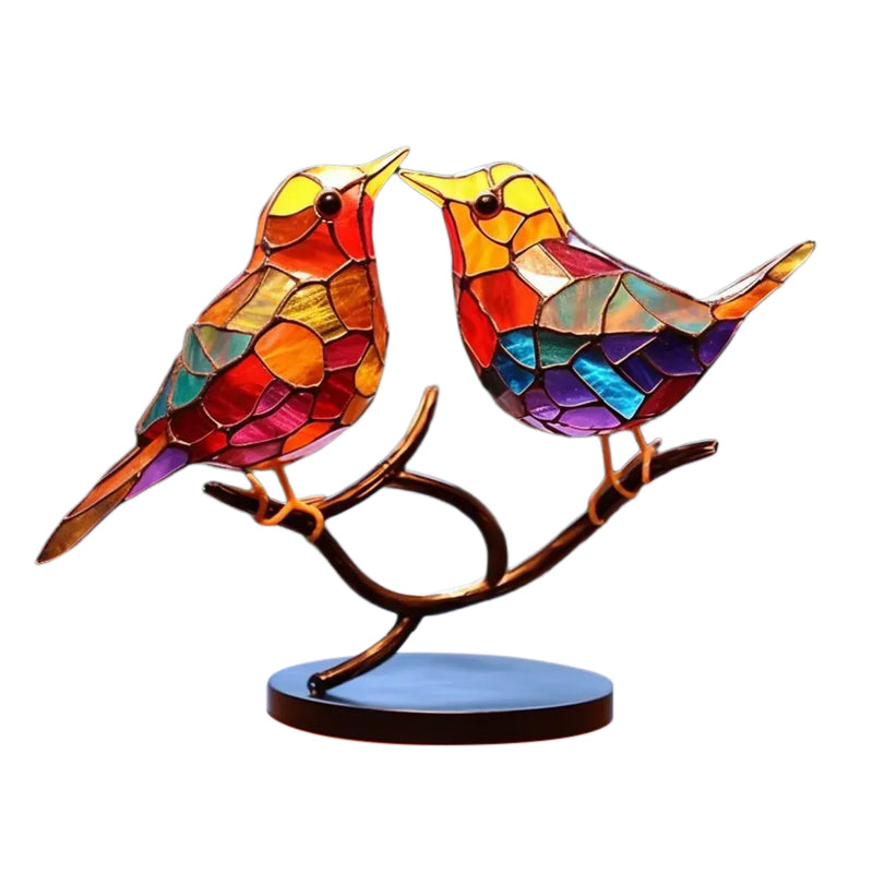Adorno Decorativo – Aves Posadas Sobre Una Rama 
