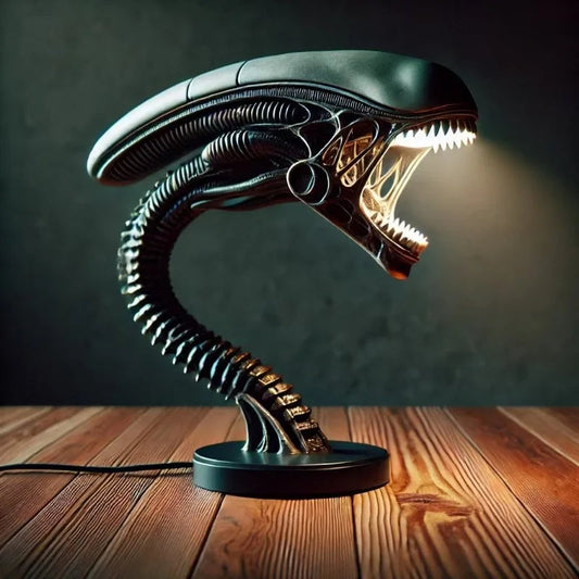 Birou LED Lampă — Inspirație Xenomorfă 