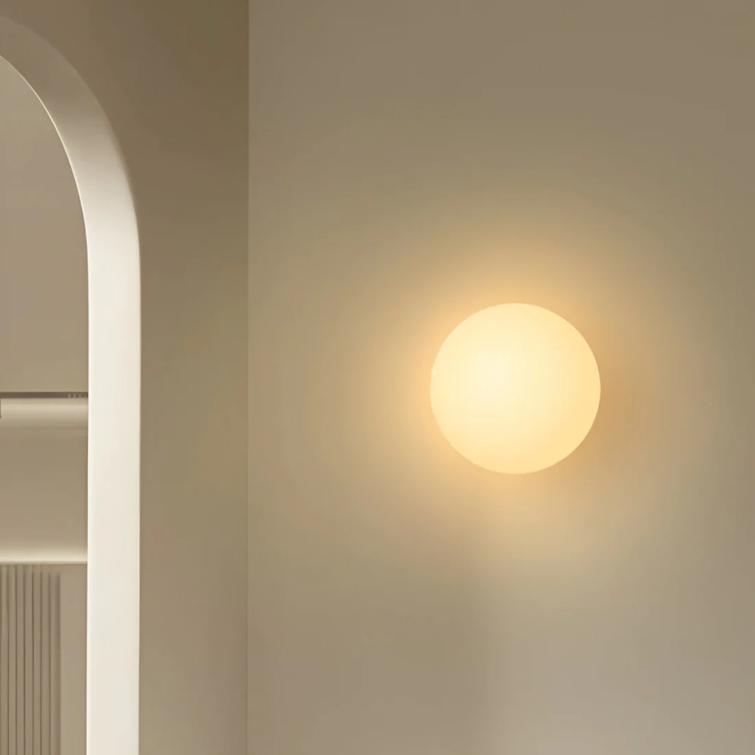 Aplique de Pared de Vidrio – Elegancia y Luz Sutil 