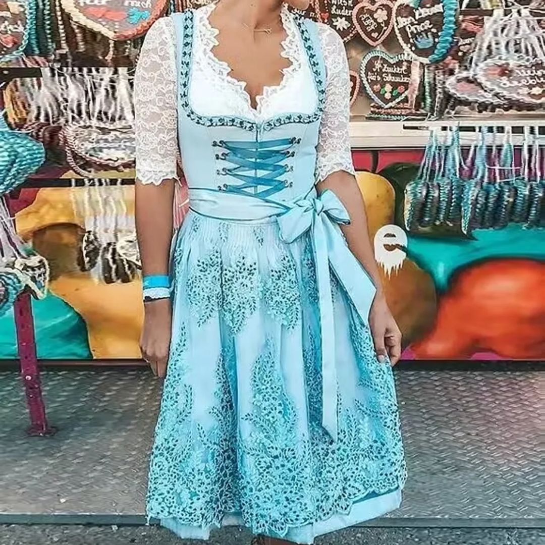 Therese | Sukienka Feryczna – Styl Bawarski i Delikatne Wykończenia 