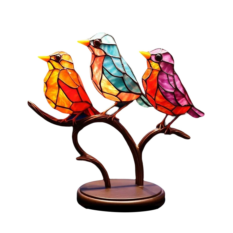 Adorno Decorativo – Aves Posadas Sobre Una Rama 