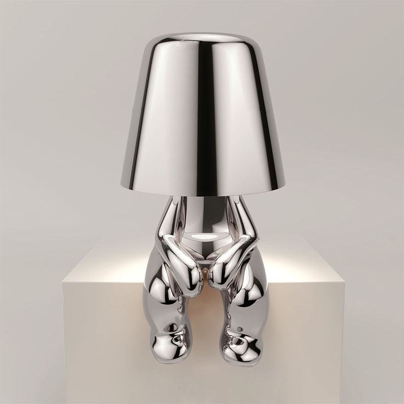 Moderne Bordlampe – Minimalistisk Elegance Og Blødt Lys 