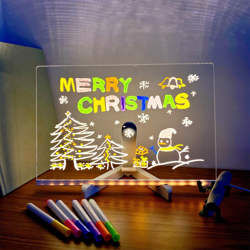 Light-Up Writable Board – Draw, Illuminate, and Start Again Infinitely 